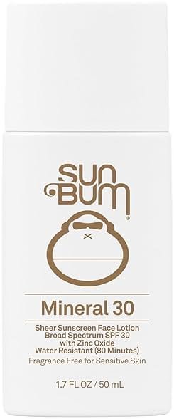 Sun Bum Mineral SPF 30 Face Sunscreen Lotion - Broad Spectrum and Fragrance Free Moisturizing Facial Sunscreen - Hawaii 104 Act Compliant (Without Octinoxate & Oxybenzone) - Travel Size - 1.7 oz - Product Image