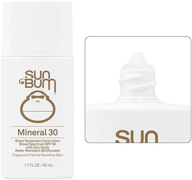 Sun Bum Mineral SPF 30 Face Sunscreen Lotion - Broad Spectrum and Fragrance Free Moisturizing Facial Sunscreen - Hawaii 104 Act Compliant (Without Octinoxate & Oxybenzone) - Travel Size - 1.7 oz - Image 2