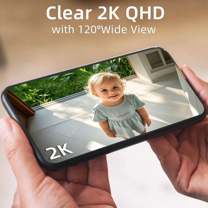 4PC 2.4G/5GHz WiFi Security Cameras Wireless Outdoor,2K Battery Home Security Camera with AI Detection,Siren, Surveillance Indoor Home Camera, Color Night Vision,2-Way Talk,IP65, Cloud/SD, Works Alexa - Image 3