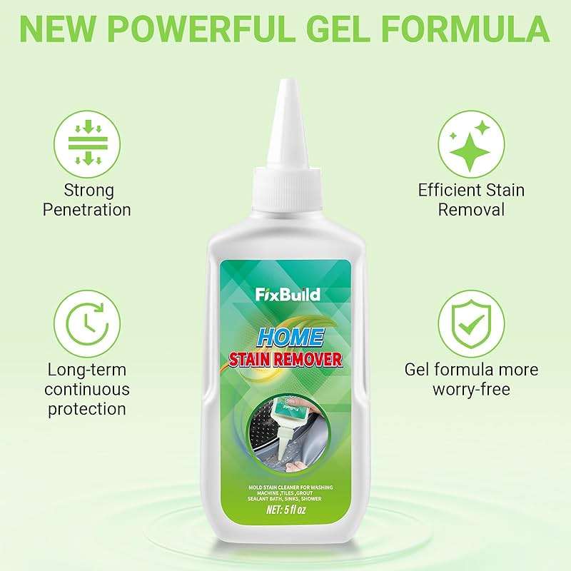FixBuild Household Removal Gel, Multi-Purpose Removal Cleaner for Refrigerator Washer Rings, Caulk, 5 FL OZ - Image 6