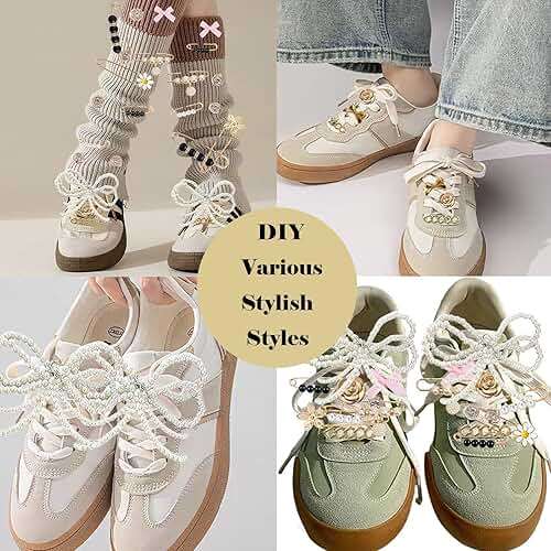 BIIQAKOO Shoe Charms for Sneaker Fashion Charm for Socks Junk Socks Charms Safety Pins Brooches and Pins for Women Jewelry Charm Kit Suitable for Christmas Gifts - Image 5