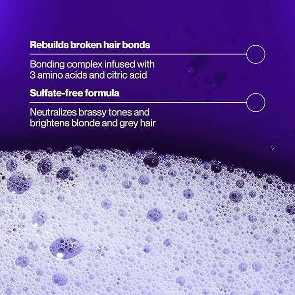 Suave Bonding Infusion Purple Toning Shampoo, for Neutralizing Brassy Tones in Blonde or Gray Hair & Repairing Broken Hair Bonds, 28oz Pump, 4 Pack - Image 3