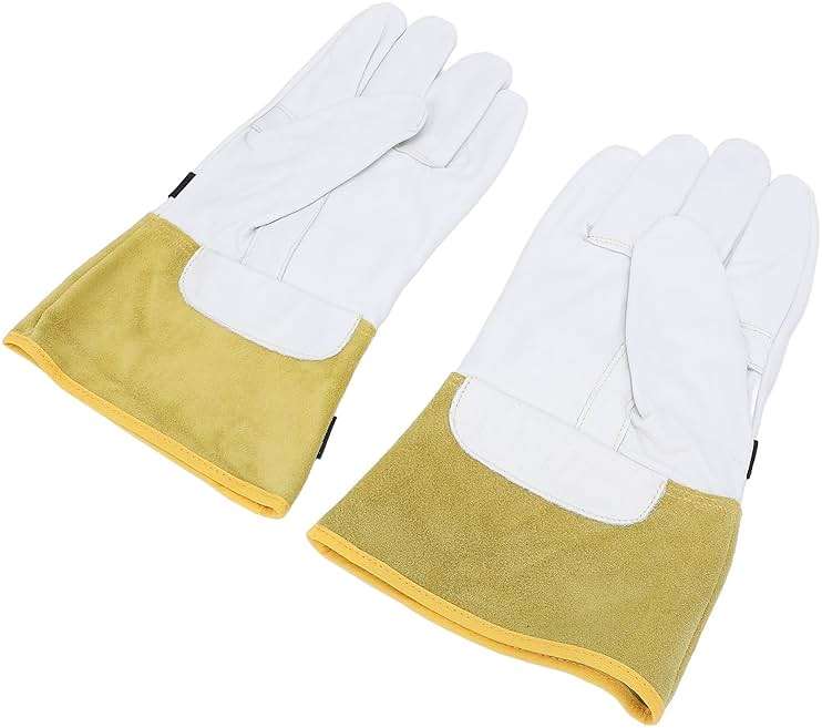 Yosoo Health Gear Leather Work Gloves Cover, Insulated Gloves, Electrician Gloves with Non Slip Design, for Household Appliances, Mechanical Equipment - Image 9