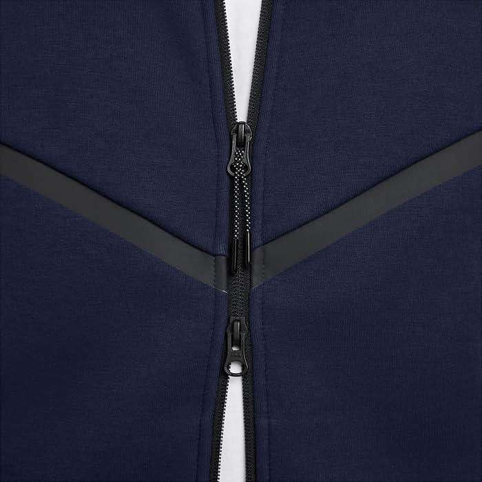 Nike Tech Men's Full-Zip Windrunner Hoodie (HV0949-451, Obsidian/Black) Size Medium - Image 5