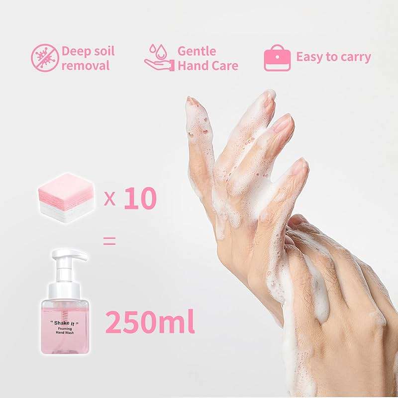 YUCO Scented Foaming Hand Wash Effective Clean Hands, Eliminate Odor Retain Fragrance, Gentle Hand Care, Liquidless Packaging No Leaking Outdoor Travel Essentials (1 Bottle 250ML, 8.4OZ, Floral Ocean) - Image 3