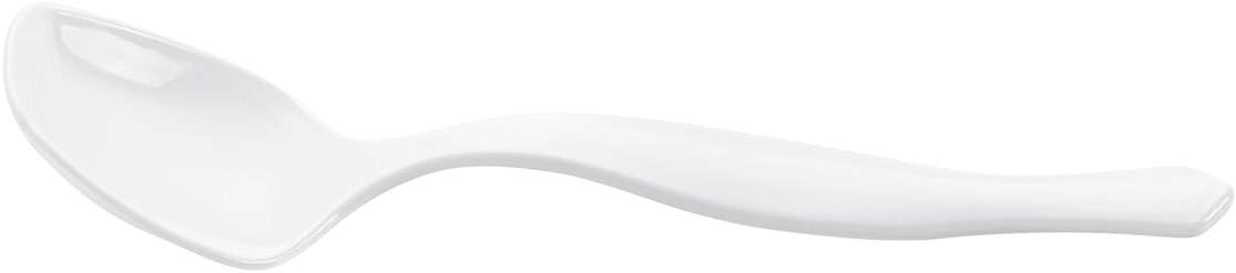 Restaurantware-Cater Tek 8 Inch Serving Spoons, 10 Disposable Spoons For Catering - Ergonomic Handle, Heavy-Duty, White Plastic Food Spoon, Elegant, For Weddings, Buffets, Or Catering Events - Image 12