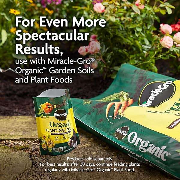Miracle-Gro Organic Planting Tablets - for Transplants and Starter Plants, Formulated with Calcium, Plant Fertilizer, Boosts Early Rooting, OMRI Listed, 20 Tablets - Image 10