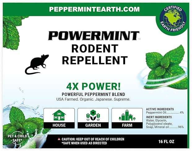 Powermint 16 Oz Peppermint Oil Rodent Repellent Spray - Image 2