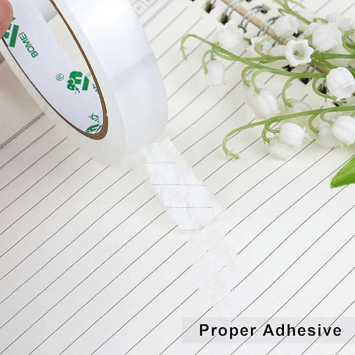 BOMEI PACK 8Rolls Clear Tape Refills for Dispenser, Transparent Gift Wrap Tape 3inch Core for Home, Office, 3/4inch x 60yds - Image 5