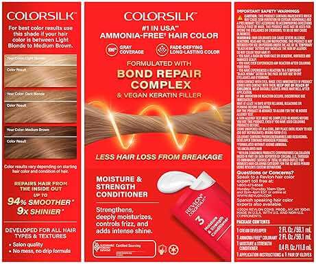 Revlon ColorSilk with Bond Repair Complex, Blonde Permanent Hair Color, 100% Gray Coverage, Ammonia Free Hair Dye, Vegan Keratin, 70 Medium Ash Blonde (Pack of 3) - Image 12