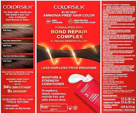 Revlon ColorSilk with Bond Repair Complex, Black Permanent Hair Color, 100% Gray Coverage, Ammonia Free Hair Dye, Vegan Keratin, 20 Brown Black (Pack of 3) - Image 12