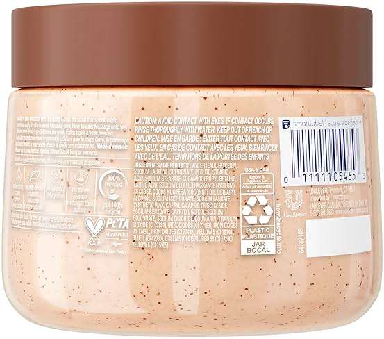 Dove Brown Sugar and Coconut Butter Body Scrub Exfoliates and Deeply Nourishes for Smooth, Radiant Skin 15 oz - Image 2