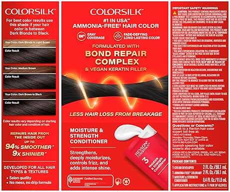 Revlon ColorSilk with Bond Repair Complex, Black Permanent Hair Color, 100% Gray Coverage, Ammonia Free Hair Dye, Vegan Keratin, 11 Soft Black (Pack of 3) - Image 13