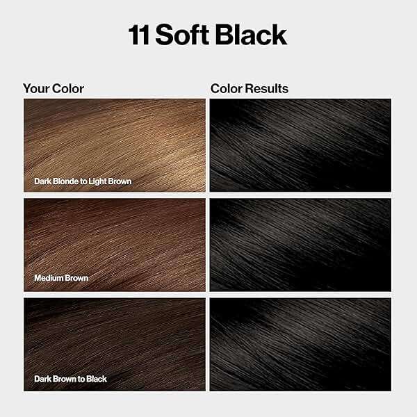 Revlon ColorSilk with Bond Repair Complex, Black Permanent Hair Color, 100% Gray Coverage, Ammonia Free Hair Dye, Vegan Keratin, 11 Soft Black (Pack of 3) - Image 10