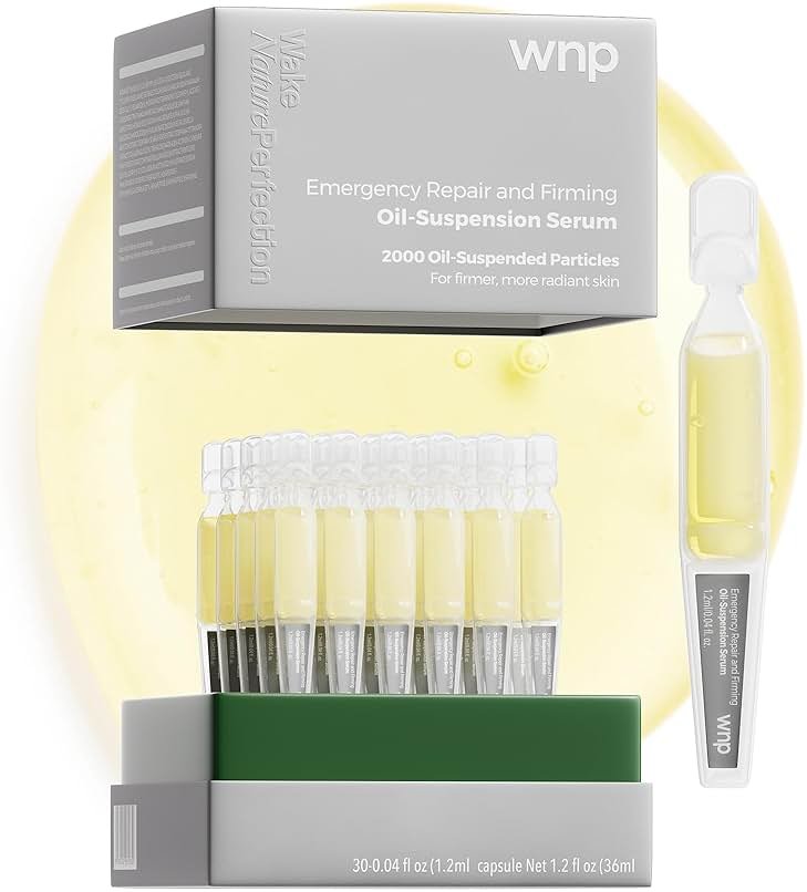 WNP collagen &4D hyaluronic acid Serum Anti Aging,Oil-Suspension Serum|Barrier repair Firming Emergency Repair|WaterOilBalance| Single-Use Vials Skincare for Sensitiveskin 30pcs - Product Image