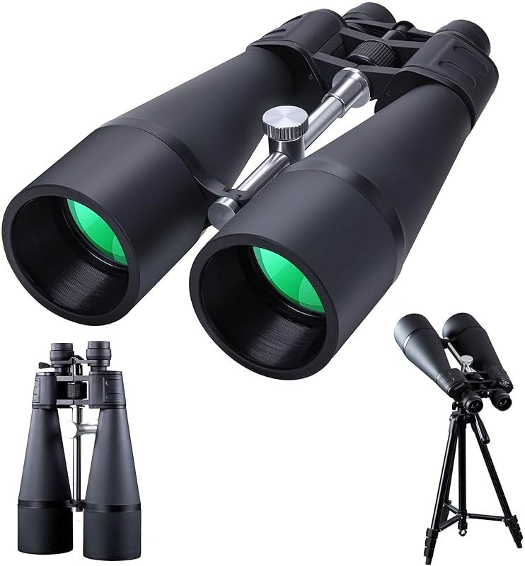 30-260X80 High Power Binoculars for Adults, Outdoor Long Range Binoculars for Birdwatching Hunting Stargazing Travel with Tripod Adapter and Carrying Case (Black, 30-260X80) - Product Image
