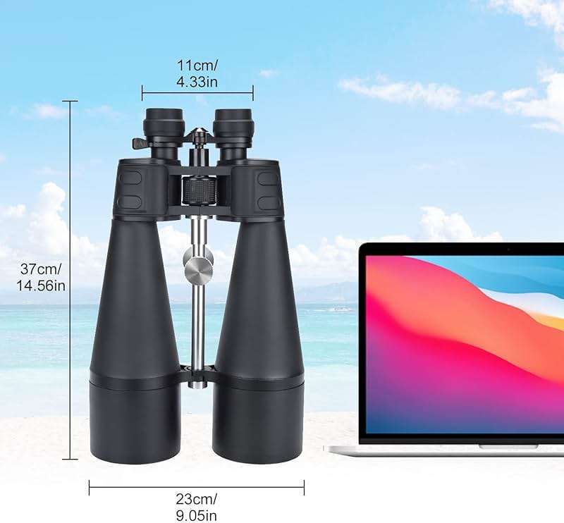 30-260X80 High Power Binoculars for Adults, Outdoor Long Range Binoculars for Birdwatching Hunting Stargazing Travel with Tripod Adapter and Carrying Case (Black, 30-260X80) - Image 7