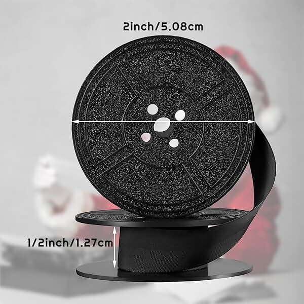 Jecery 2 Pairs Universal Typewriter Ribbon Portable Vintage Manual Typewriter Black Calculator Ribbon Replacement Pack Compatible with Most Vintage Typewriters - Image 3
