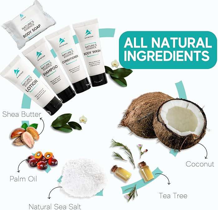 5 Piece Hotel Soap & Bulk Toiletries - Travel Essentials for Hosts & Guests - Hotel Shampoo & Conditioner Supplies for Guest, Hotel Toiletries Bulk Set, Mini Bulk Travel Size Toiletries, Air BnB - Image 4