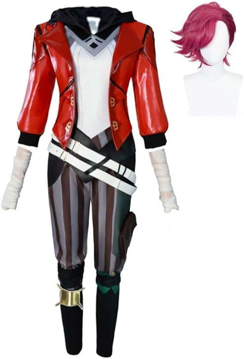 Vasojot Vi Cosplay Jacket Full Set Costume Adult Women Halloween Party Cosplay The Piltover Enforcer Vi Outfits - Image 1