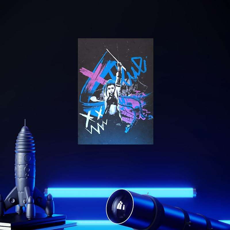 Displate Official Arcane Metal Poster Magnetic Mounting Included Licensed Artwork Modern Wall Decor Blue Flag Poster 12.6x17.7 in - Image 6
