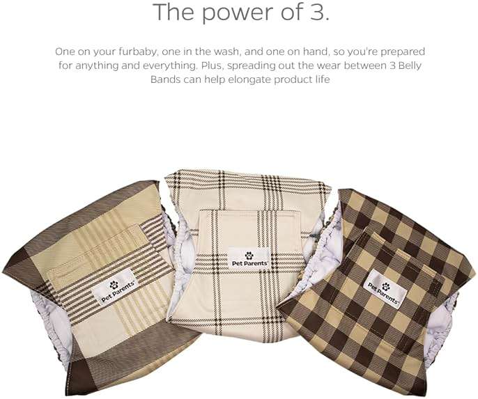 Pet Parents® Washable Belly Bands for Male Dogs (3pack) + Extendrs® of Durable Dog Diapers Male, Premium Male Dog Diapers & Dog Wraps (Large, Oxford) - Image 9