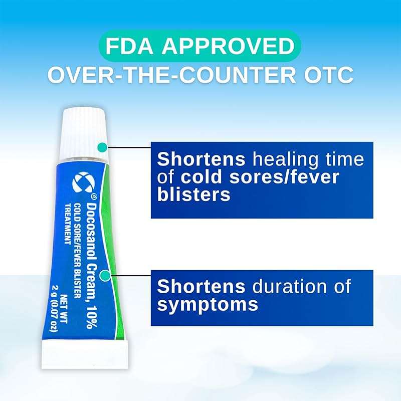Cosette Cold Sore/Fever Blister Treatment for Face or Lips with Docosanol Cream, 10% - Treatment Cream for Cold Sore/Fever Blister (0.07 Tube) (4) - Image 6