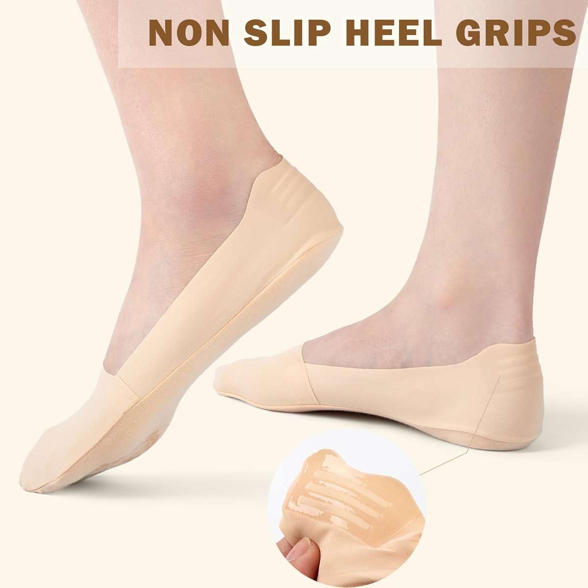 Sofier No Show Socks Womens, Non Slip Low Cut 6 Pairs Thin Silky Dress Footies Liner Invisible Socks Flats Loafers Sneakers - Image 3