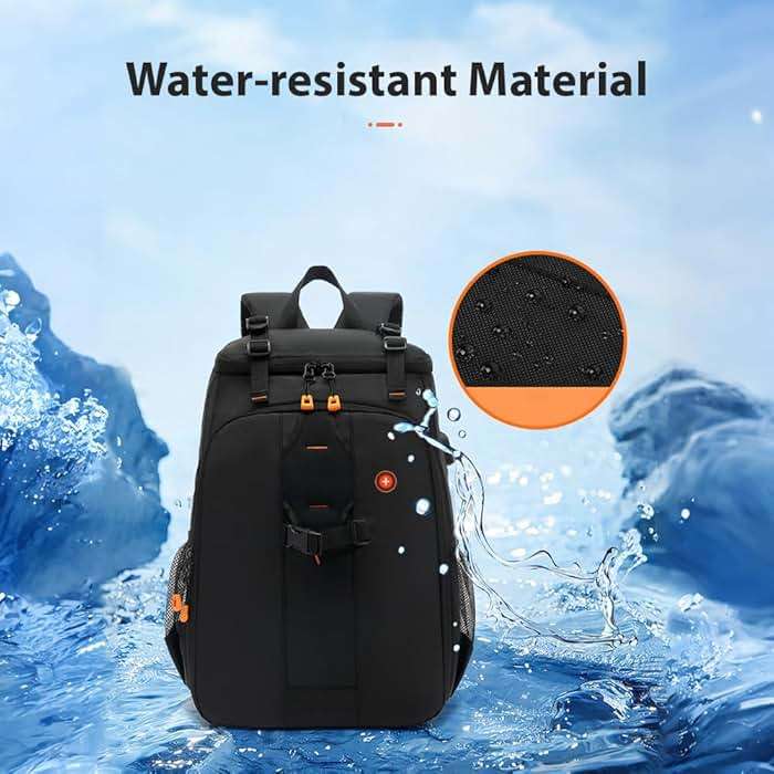 Brrnoo Lightweight Camera Backpack with USB Charging Port – 800g Water- Professional DSLR Bag with Tripod Strap, 15.6" Laptop Compartment & Gear Organizer for Photographers & Travelers - Image 6