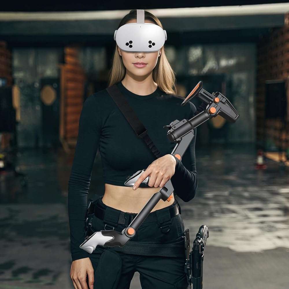 SUPERVR VR Gunstock Accesorries for Quest 3 Meta Quest 3S/Quest Pro/Quest 2 Gun Stock Customizes Shape Length FPS Gams Gear Controllers Accessories - Image 6