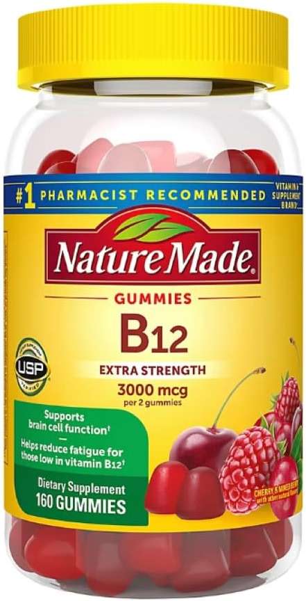 Nature Made B12 Gummies Extra Strength 3000 MCG PER 2 Gummies (160 CT) - Image 1