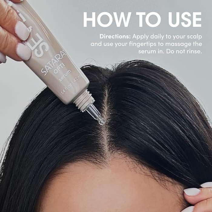 SEVEN Satara Opti Anti Grey Hair Serum, Triple-Action Oil Serum for Anti-Frizz & Damaged Hair Growth, Shine Enhancing, Frizzy Control, Color Reversal, Thinning Reduction, 1.4 fl oz, 42 ml - Image 8
