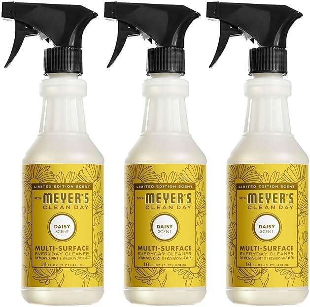 MRS. MEYER'S CLEAN DAY Multi-Surface Everyday Cleaner, Daisy Scent, 16 Fl Oz Bottle - 3 Pack - Image 1