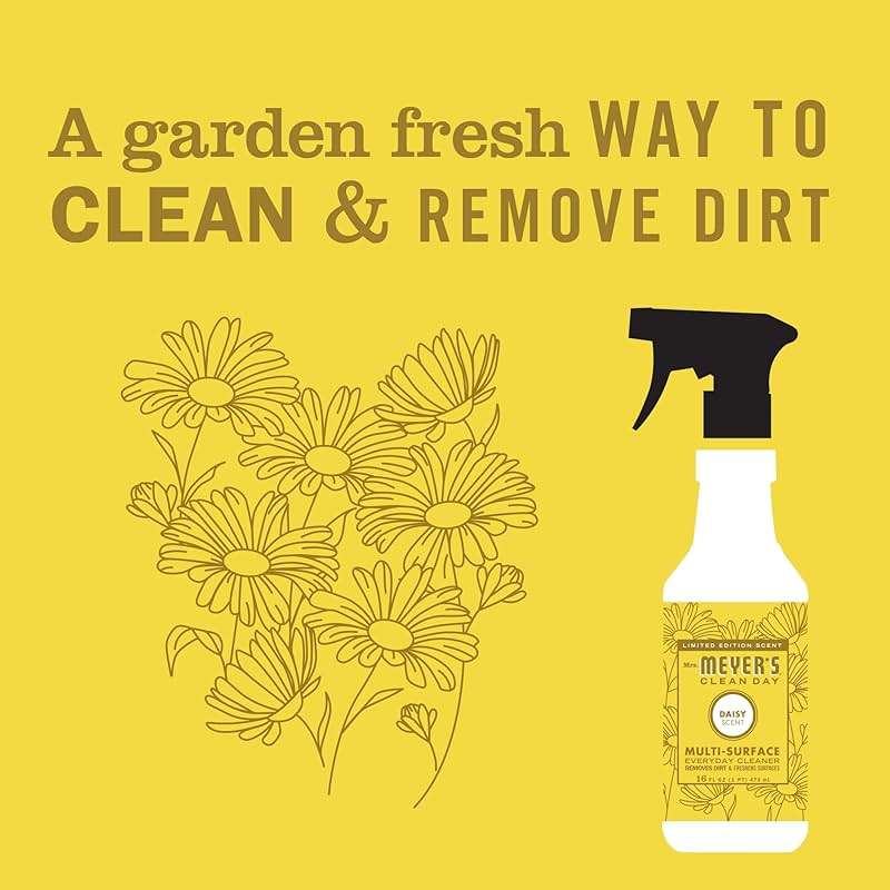 MRS. MEYER'S CLEAN DAY Multi-Surface Everyday Cleaner, Daisy Scent, 16 Fl Oz Bottle - 3 Pack - Image 5