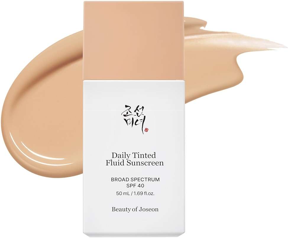Beauty of Joseon Daily Tinted Fluid Sunscreen 12 Shades for Face Moisturizing Broad Spectrum SPF 40 Korean Skincare 50ml, 1.69 fl.oz #LN110 | 12 Shades - Image 1