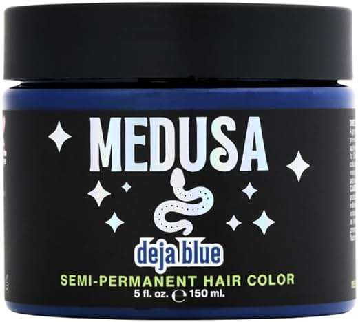Medusa Semi-Permanent Hair Color, Vegan and Cruelty-Free Hair Dye, Last up to 24 Washes, Non-Damaging Conditioning Hair Color (Deja Blue, 5 fl oz) - Image 8