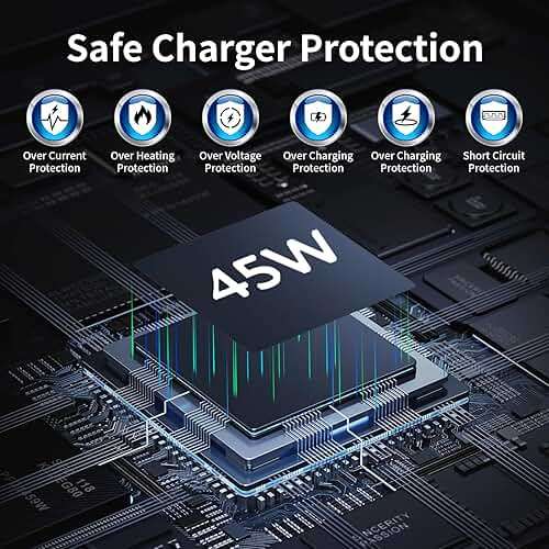 iPhone 16 Pro Max Charger Fast Charging 10FT,45W USB C iPhone 16 Super Fast Charger Block with Long Type C Charging Cable for iPhone 16/16 Pro/16 Pro Max/16 Plus/15/15 Pro Max/Pro,Galaxy S24(2Pack) - Image 7