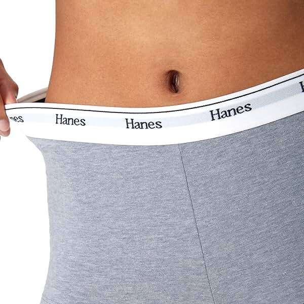 Hanes Women's Originals Boyshort Underwear, Breathable Stretch Cotton Boyshort Panties, 4-pack - Image 5