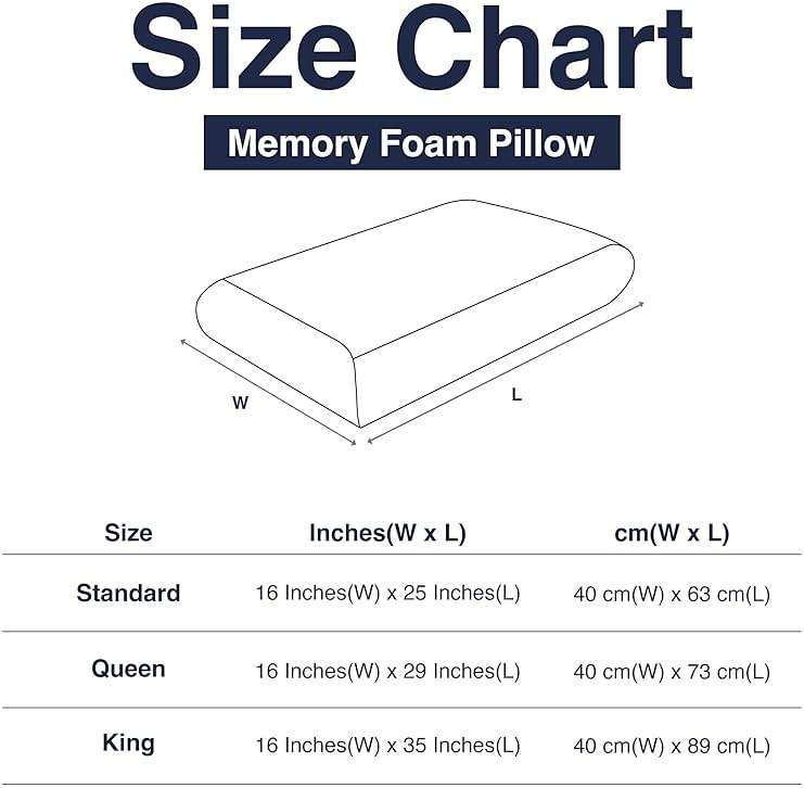 CASUAL LIVING Memory Foam Pillow Queen Size Bed 1-Pack with Hypoallergenic Removable Washable Cover for Back Stomach and Side Sleepers for Dorm Essentials, 16-inch x 29-inch, White - Image 2