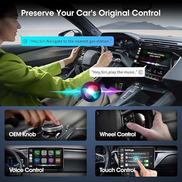 Mini Wireless Carplay Adapter for Apple iPhone,Plug and Play Easy Setup Automatic Reconnect,Convert Wired to Wireless Carplay Adapter Dongle,for Car Play 2016+ & iPhone iOS 10+ (USB A) Grey01 - Image 5