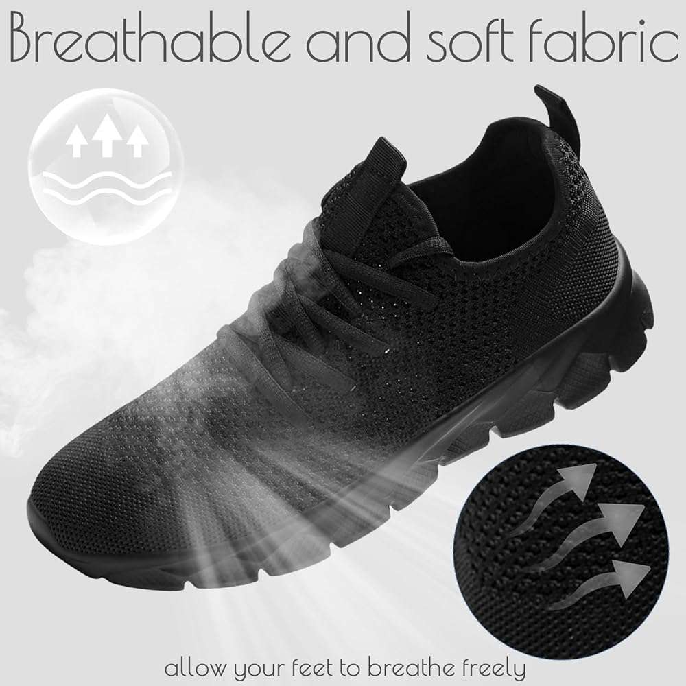 ZGPWZWL Mens Running Shoes Fashion Sneakers Tennis Walking Casual Athletic Lightweight Breathable Workout Gym Comfortable Shoes - Image 5