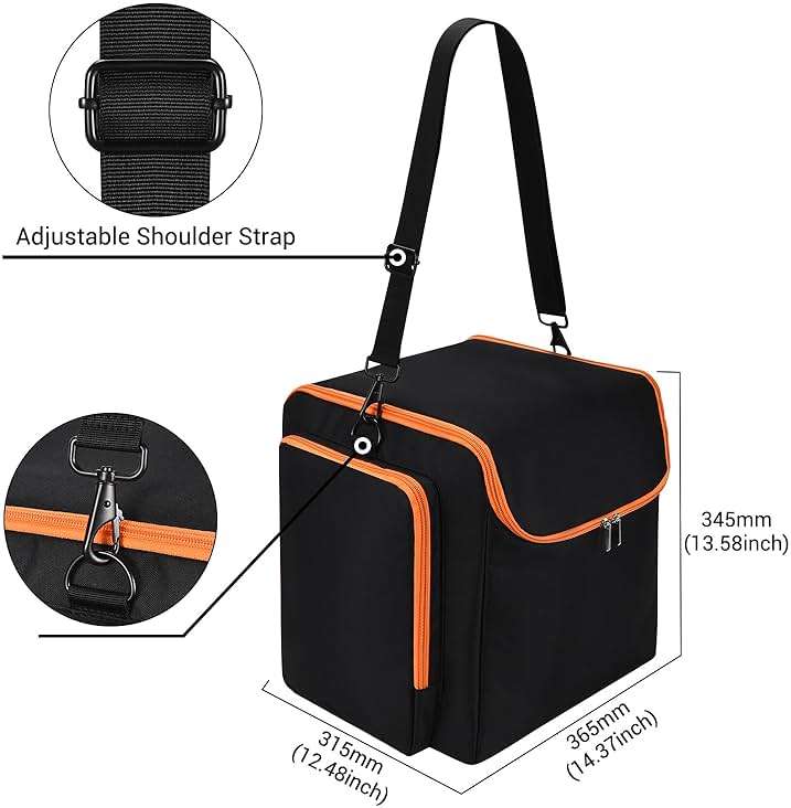 DGSYMLXGS storage bag case for JBL PartyBox Encore Essential speaker with adjustable shoulder strap portable multifunctional pocket for outdoor activities travel - Image 2