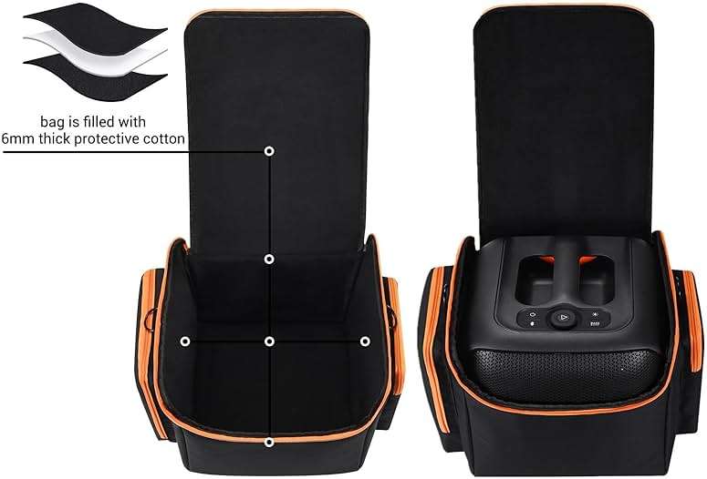 DGSYMLXGS storage bag case for JBL PartyBox Encore Essential speaker with adjustable shoulder strap portable multifunctional pocket for outdoor activities travel - Image 4