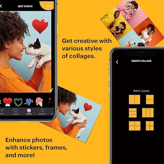 Kodak Step Instant Smartphone Photo Printer - 75 Sheets Bundle - Portable Mini Color Wireless Mobile Printer - Zink 2x3” Sticky-Back Photos - Bluetooth Compatible with Smart Devices - Fun App -Black - Image 6