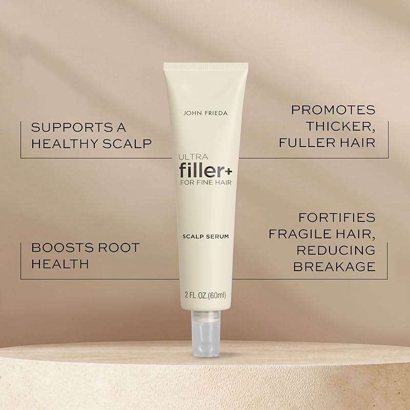 John Frieda ULTRAfiller+ Hair Density Scalp Serum for Fine Hair, Volumizing Hair Serum, Scalp Treatment for Thickening for Women and Men, 2 Oz - Image 2