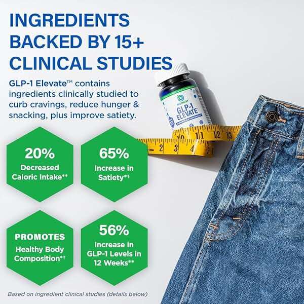 GLP1 Elevate™ - GLP-1 Booster Supplement | Curb Cravings & Support Metabolic Health | Increase Natural Production with Clinically Studied Ingredients | 90 Servings - Image 5