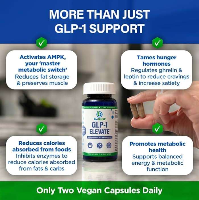 GLP1 Elevate™ - GLP-1 Booster Supplement | Curb Cravings & Support Metabolic Health | Increase Natural Production with Clinically Studied Ingredients | 90 Servings - Image 7