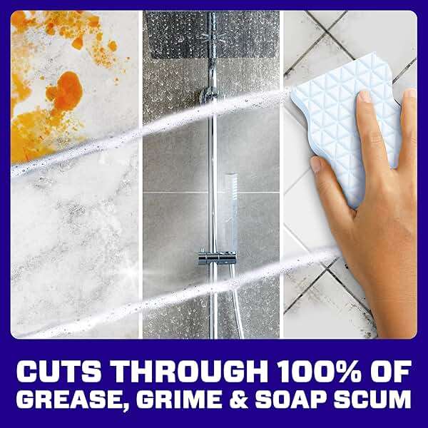 Mr. Clean Magic Eraser Foaming Sponge, All Purpose, Dawn Cleaning Power, Wall Cleaner, Sneaker Cleaner, Oven Cleaner, Kitchen, Bathroom, Shower Cleaning Supplies, Scrubber, Ultra Foamy, 7ct - Image 5