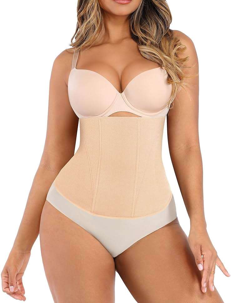 Lover-Beauty Waist Trainer for Women Corset Shapewear Tummy Control Waist Cincher Postpartum Girdle Body Shaper - Image 1