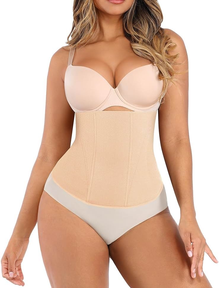 Lover-Beauty Waist Trainer for Women Corset Shapewear Tummy Control Waist Cincher Postpartum Girdle Body Shaper - Product Image